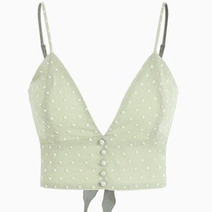 🎉HP🎉NWT Cider Solid Knotted Tank Top Small